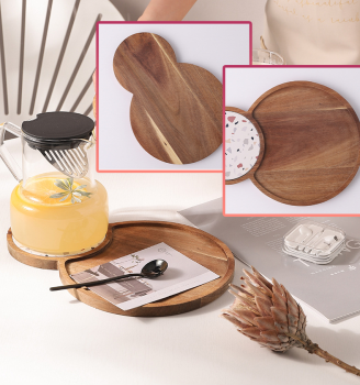 Großhandel B2B Vintage Holztablett Japanischer Nachmittags Snack Brot Serviertablett